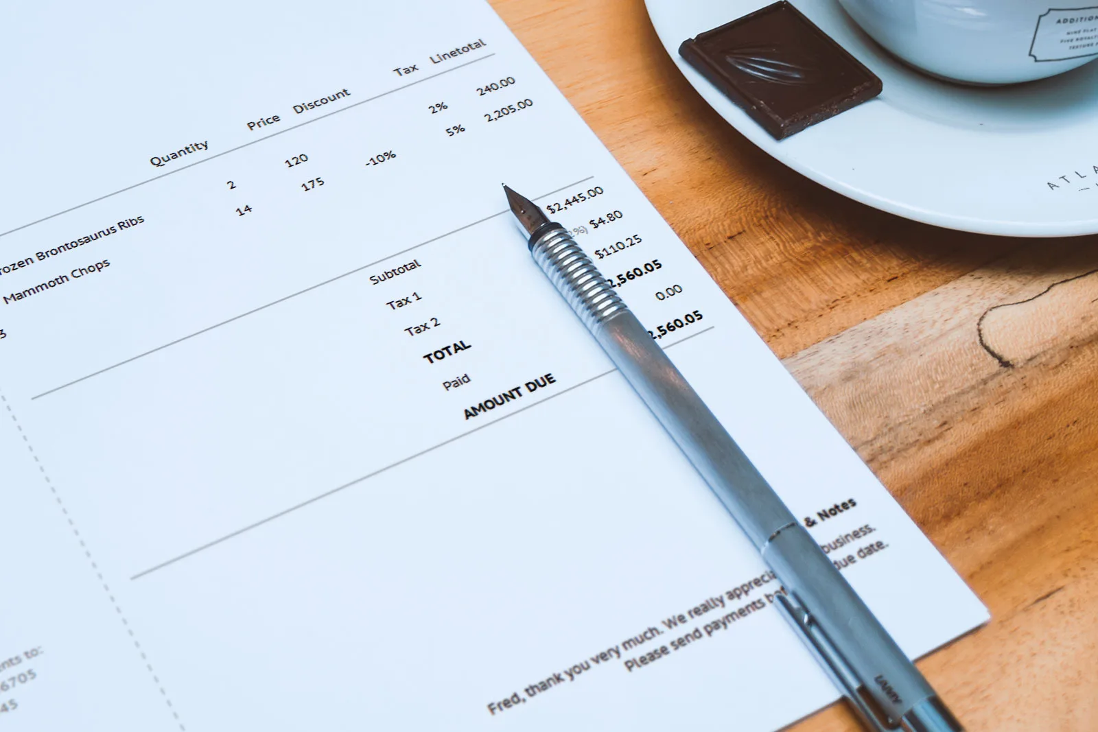 فاتورة مشتريات جاهزة من برنامج الخوارزمي احد منتجات شركة سكاي سوفت