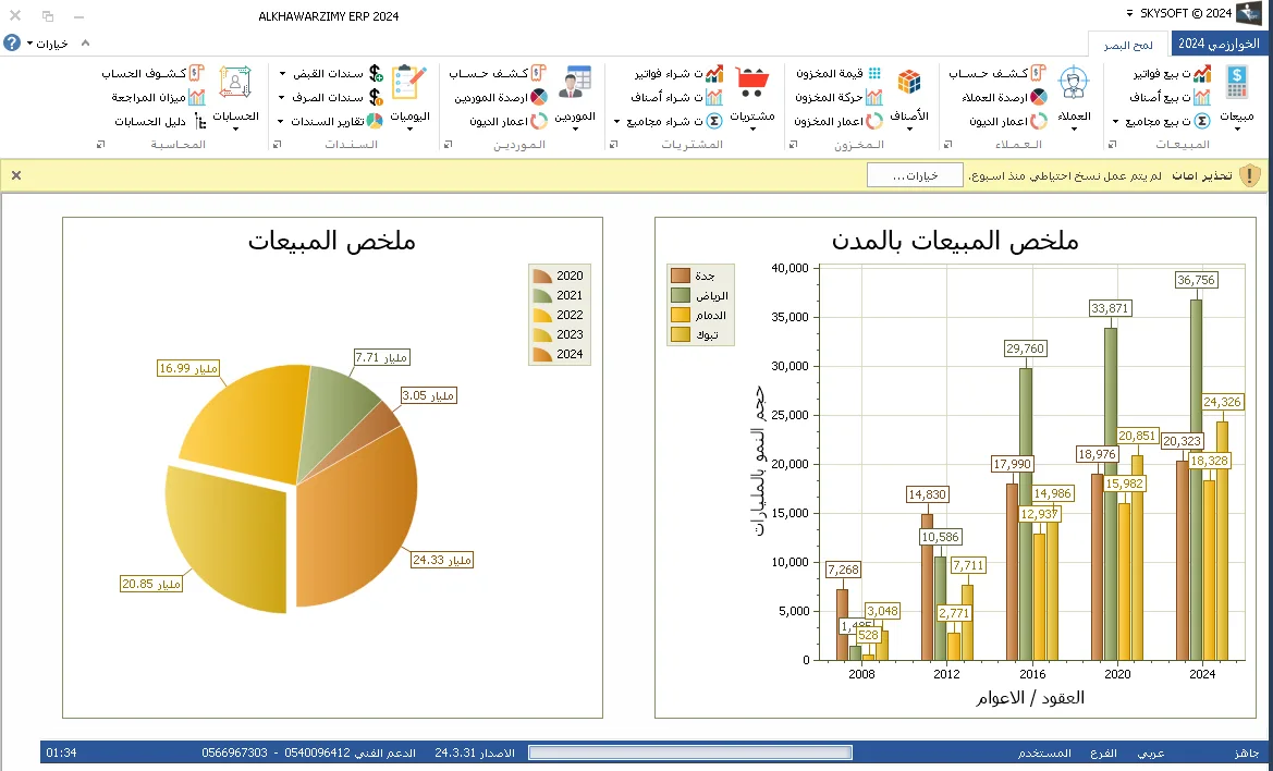 برنامج مخازن ومبيعات